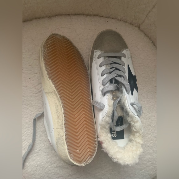 Golden Goose Superstar Shearling Sneaker White, Pink, Black NIB - Picture 6 of 13